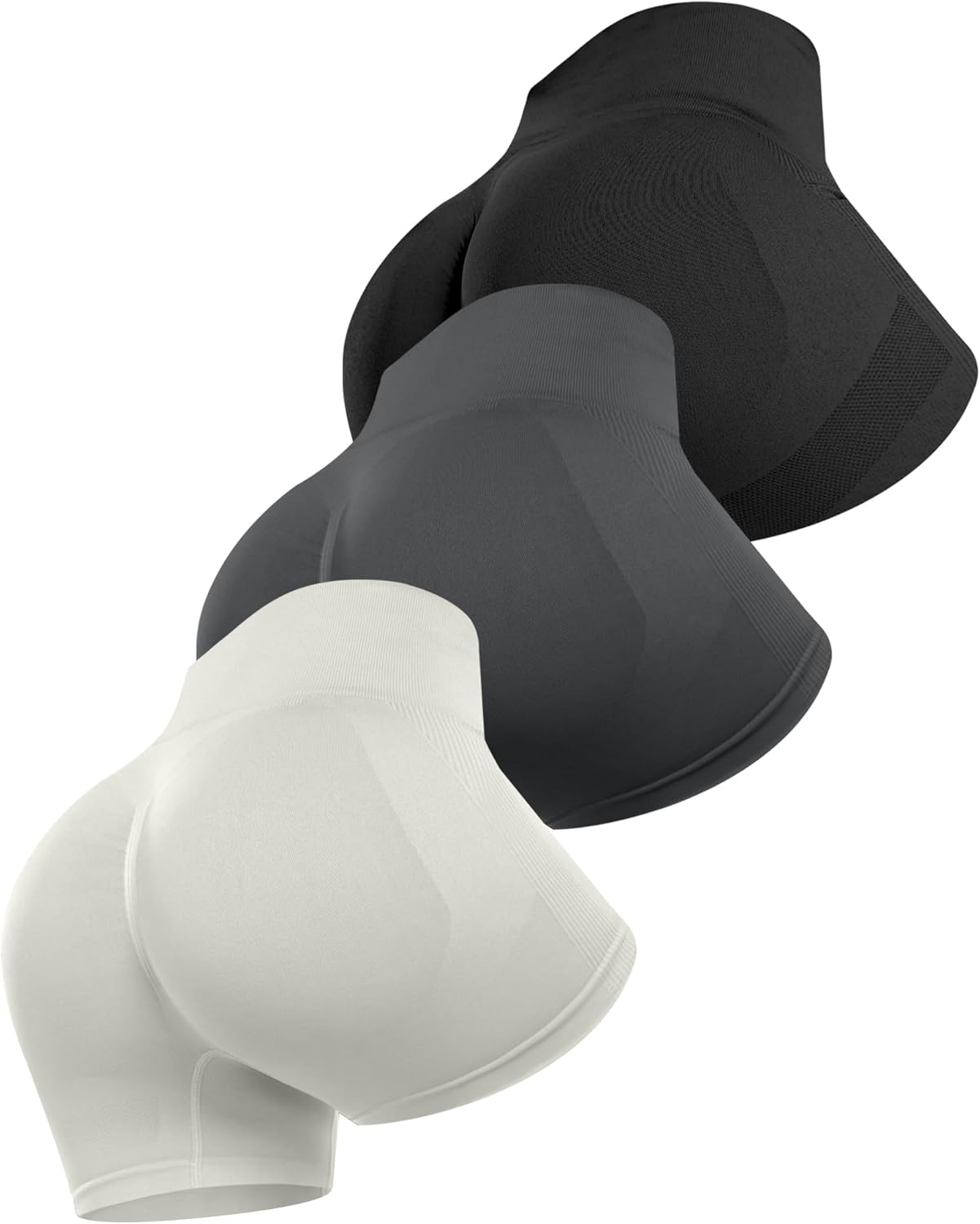 ATHVOTAR Workout Gym Biker Shorts Women: High Waisted Seamless Sports Running Butt Lifting Shorts Sets