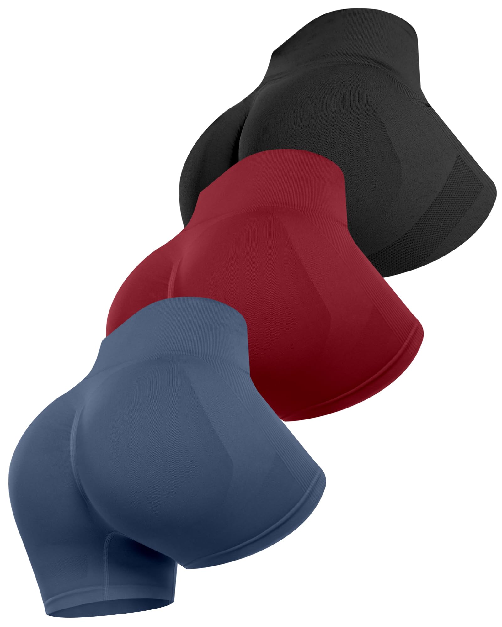 ATHVOTAR Workout Gym Biker Shorts Women: High Waisted Seamless Sports Running Butt Lifting Shorts Sets