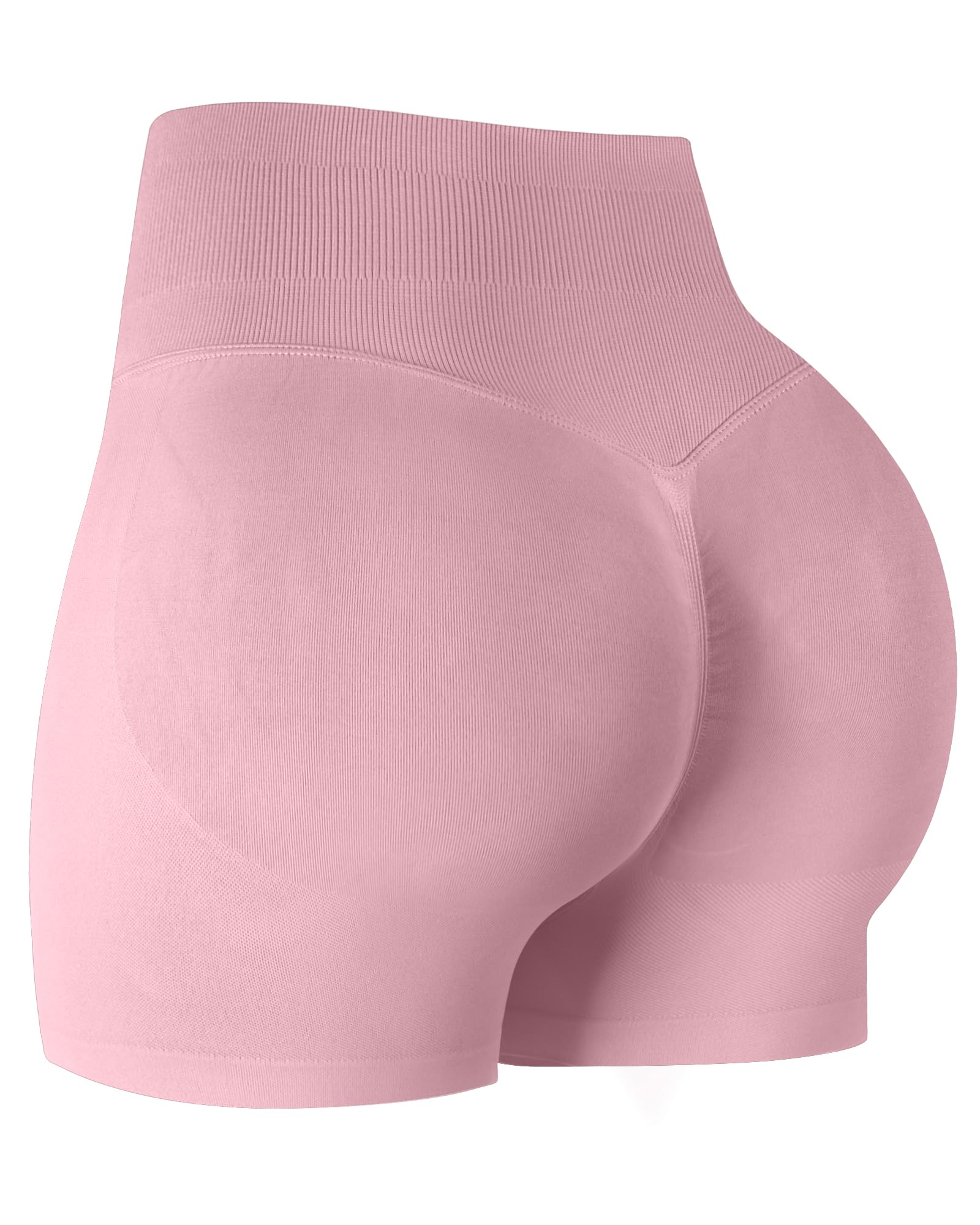 ATHVOTAR Workout Gym Shorts Women, High Waisted Seamless Butt Lifting Scrunch Butt Sports Shorts