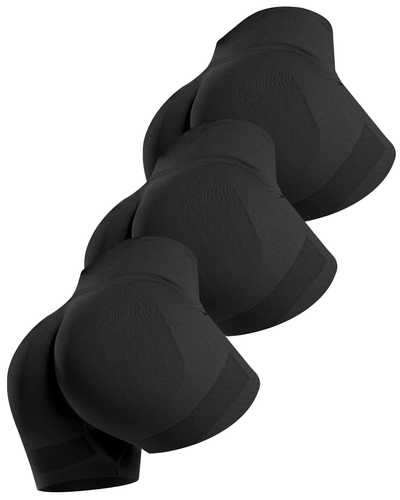 ATHVOTAR Workout Gym Biker Shorts Women: High Waisted Seamless Sports Running Butt Lifting Shorts Sets