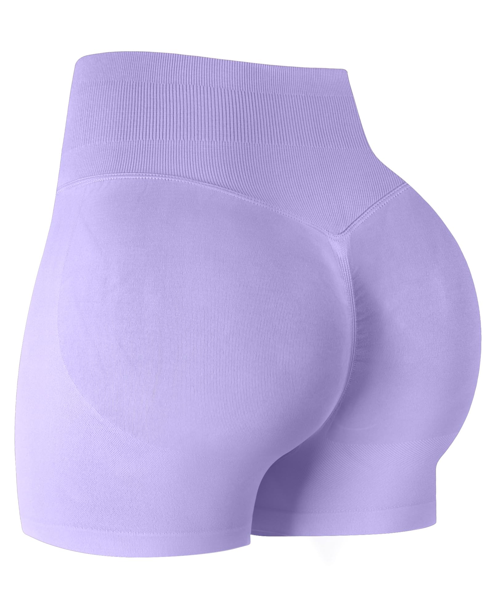 ATHVOTAR Workout Gym Shorts Women, High Waisted Seamless Butt Lifting Scrunch Butt Sports Shorts