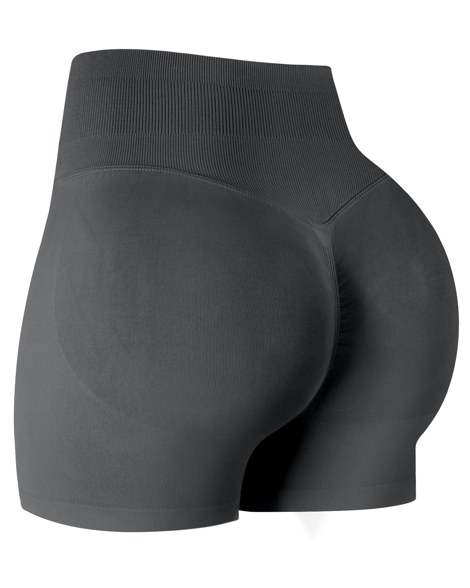 ATHVOTAR Workout Gym Shorts Women, High Waisted Seamless Butt Lifting Scrunch Butt Sports Shorts