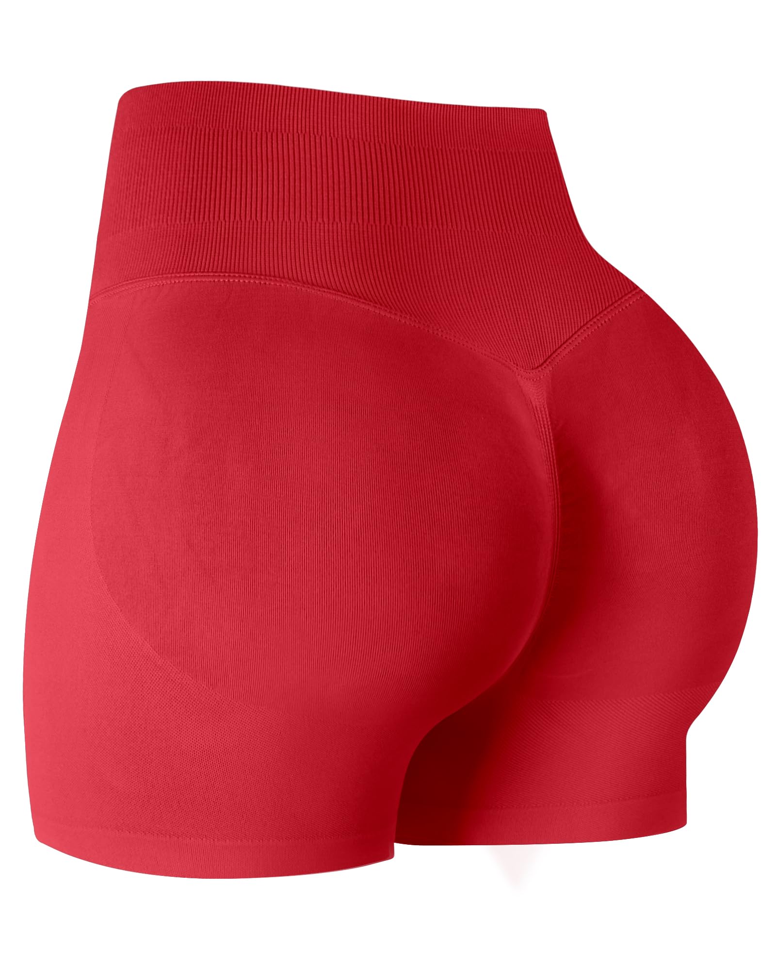ATHVOTAR Workout Gym Shorts Women, High Waisted Seamless Butt Lifting Scrunch Butt Sports Shorts