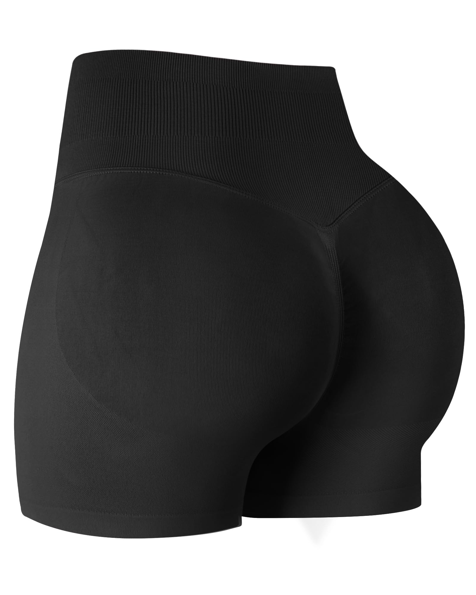 ATHVOTAR Workout Gym Shorts Women, High Waisted Seamless Butt Lifting Scrunch Butt Sports Shorts